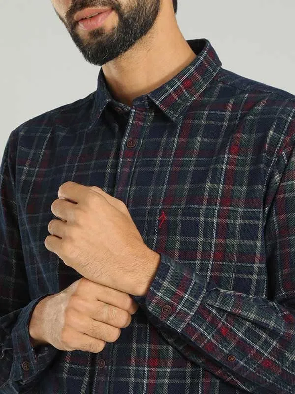 Men Checked Full Sleeve Cotton Shirt