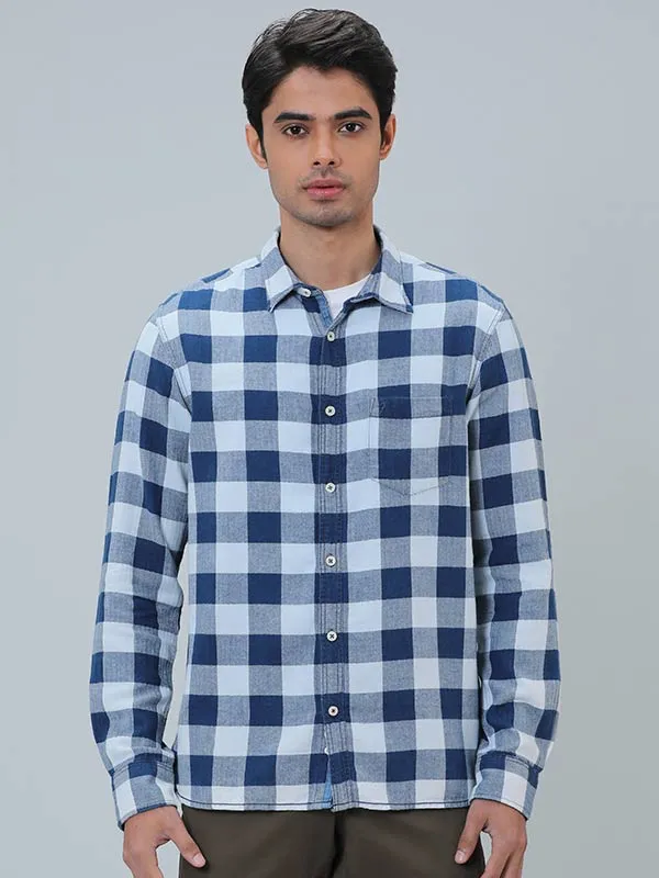 Men Checked Full Sleeve Cotton Shirt