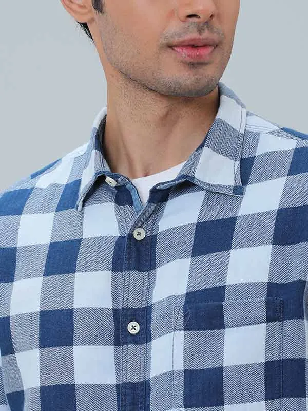 Men Checked Full Sleeve Cotton Shirt