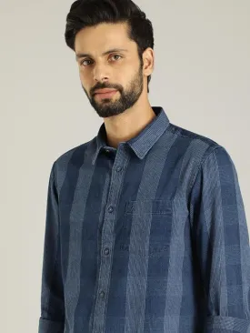 Men Checked Full Sleeve Cotton Shirt