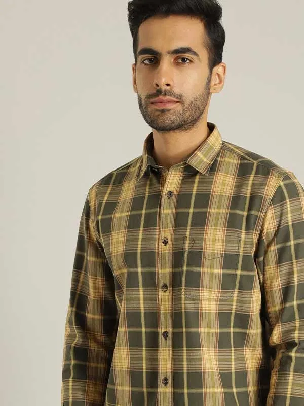 Men Checked Full Sleeve Cotton Shirt