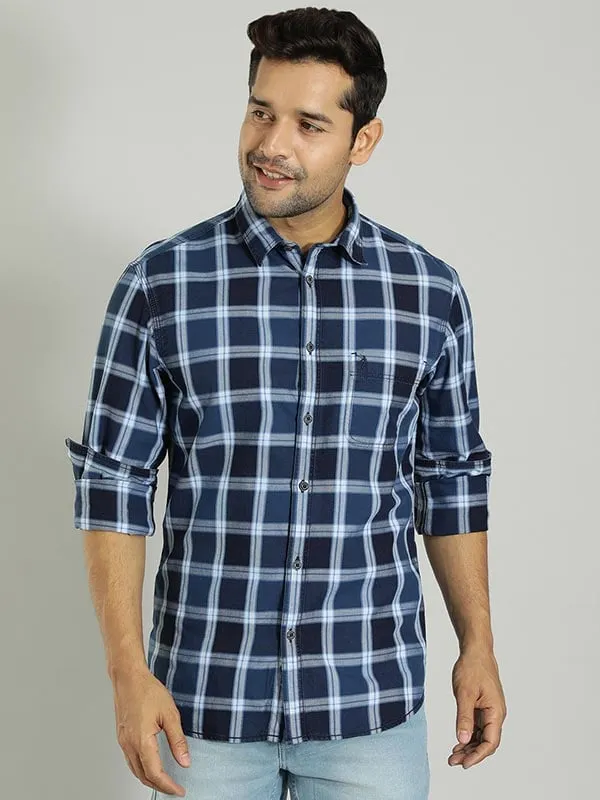 Men Checked Full Sleeve Cotton Shirt