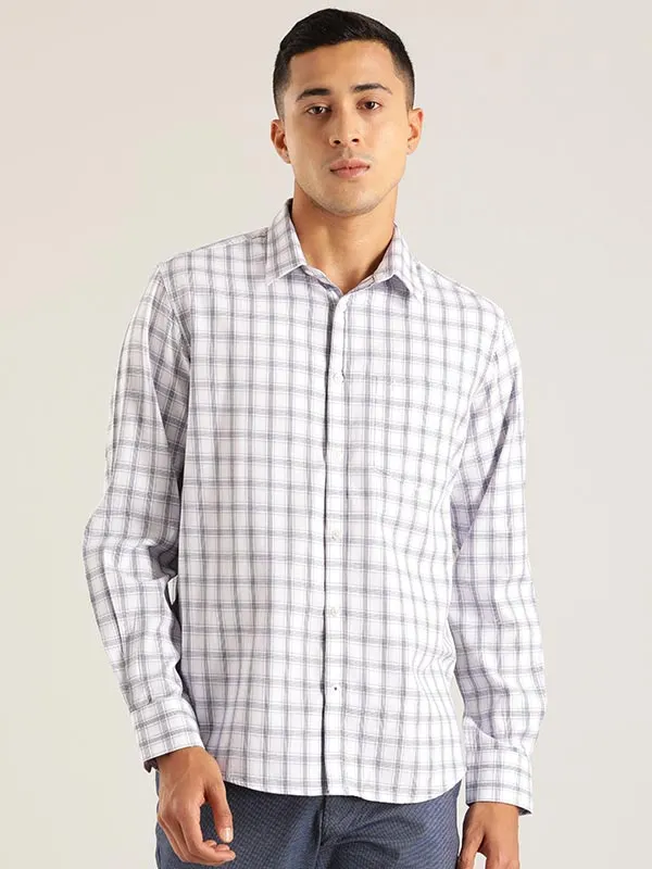 Men Checked Full Sleeve Cotton Shirt