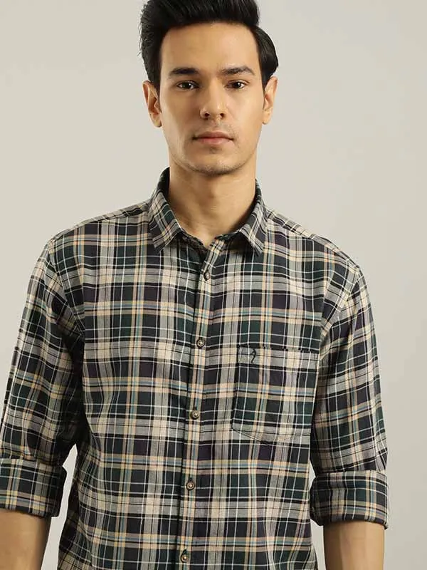 Men Checked Full Sleeve Cotton Shirt