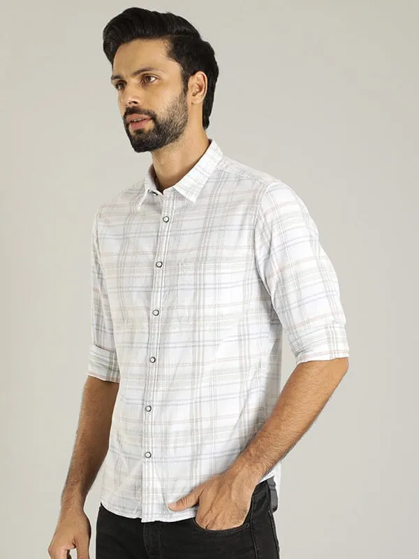 Men Checked Full Sleeve Cotton Shirt