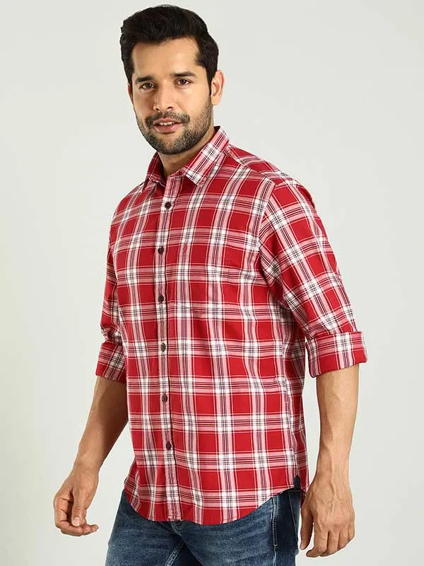 Men Checked Full Sleeve Cotton Shirt