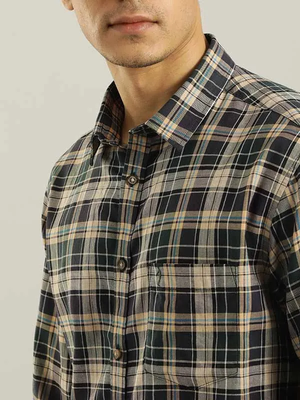 Men Checked Full Sleeve Cotton Shirt