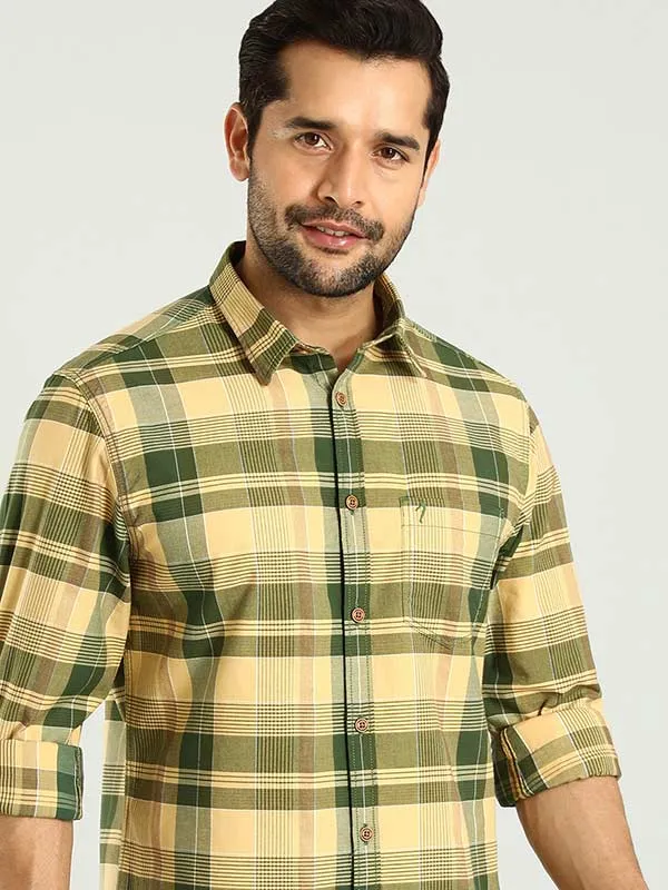 Men Checked Full Sleeve Cotton Shirt