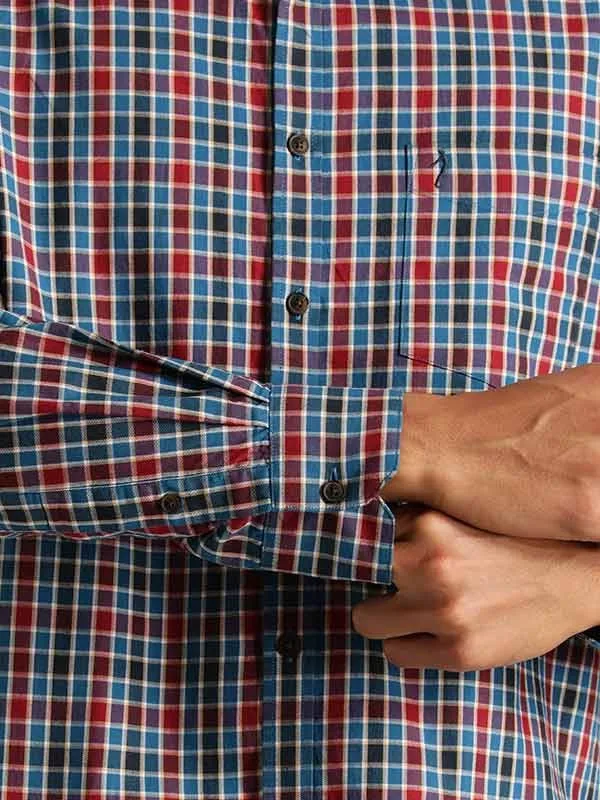 Men Checked Full Sleeve Cotton Shirt