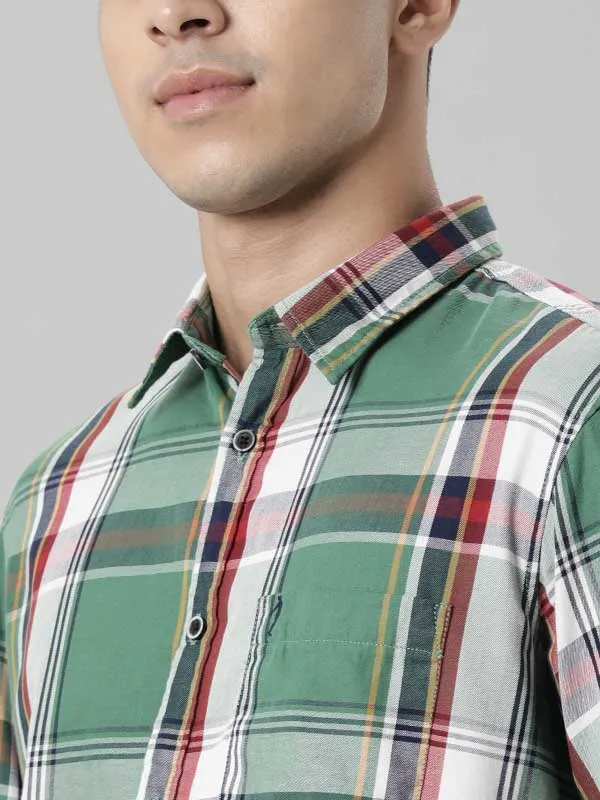 Men Checked Full Sleeve Cotton Shirt