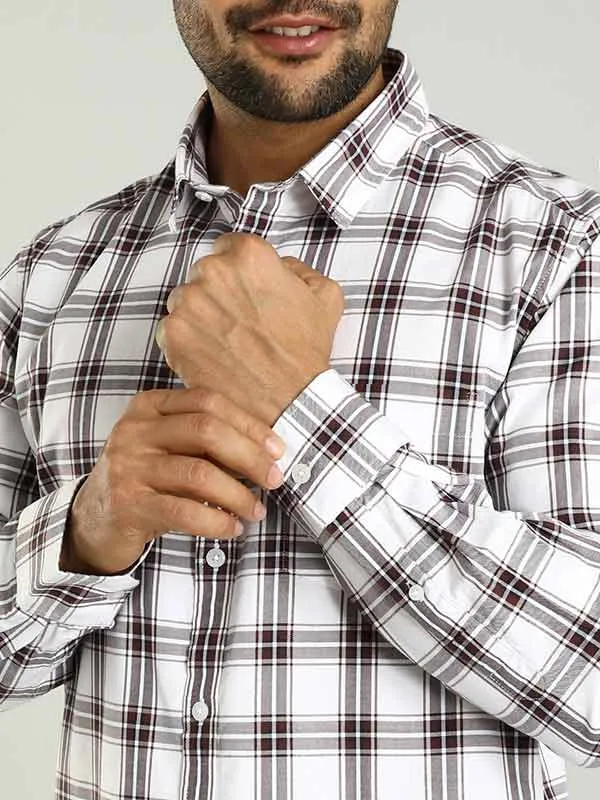 Men Checked Full Sleeve Cotton Shirt