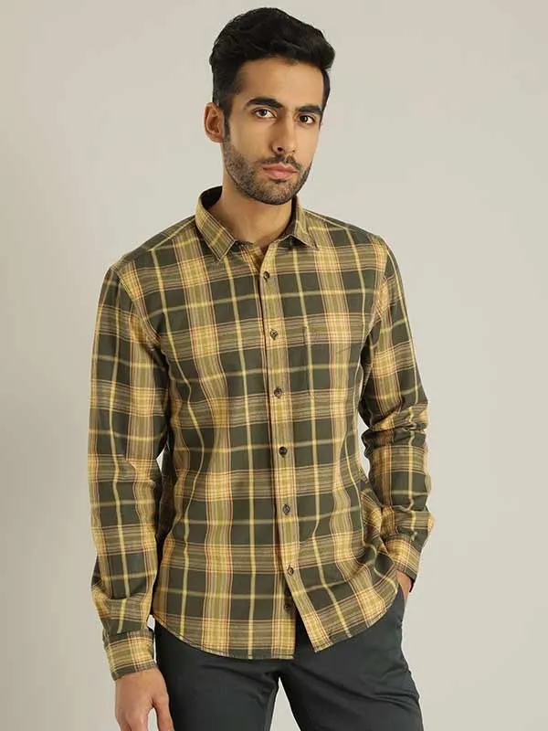 Men Checked Full Sleeve Cotton Shirt