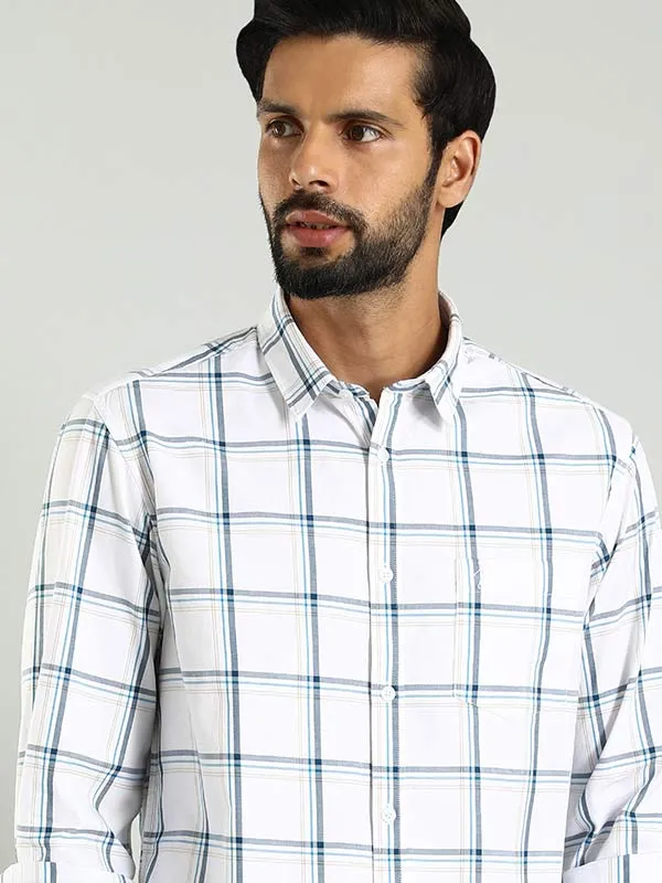 Men Checked Full Sleeve Cotton Shirt