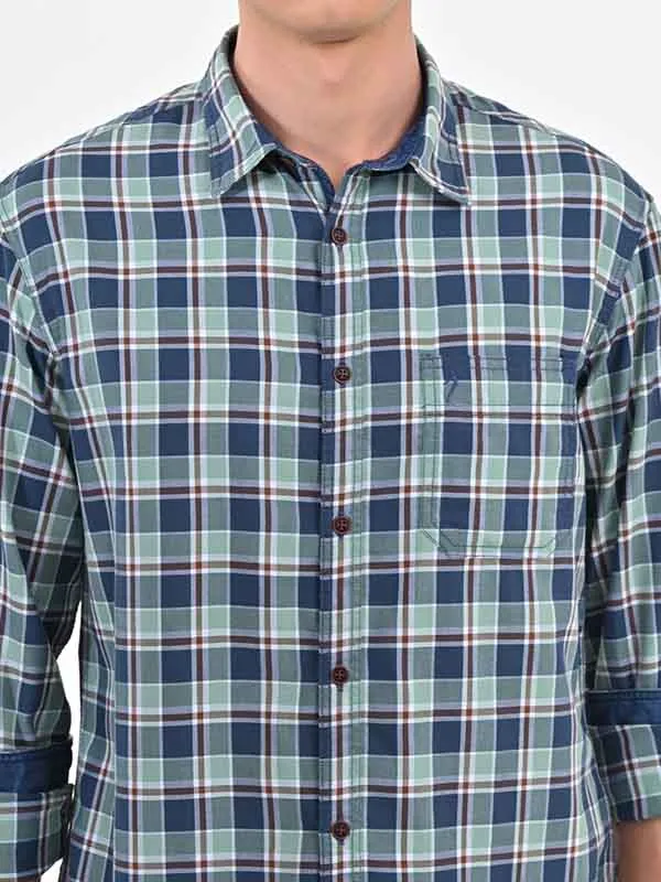 Men Checked Full Sleeve Cotton Shirt