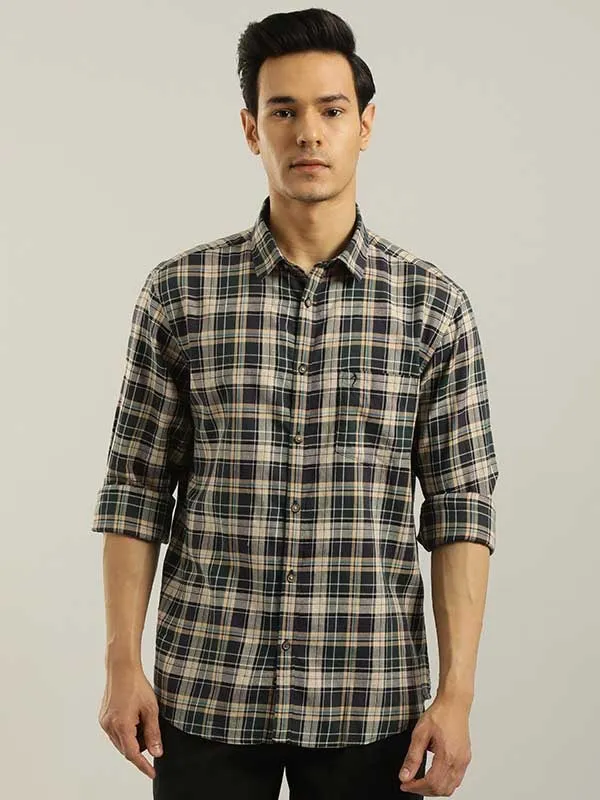 Men Checked Full Sleeve Cotton Shirt