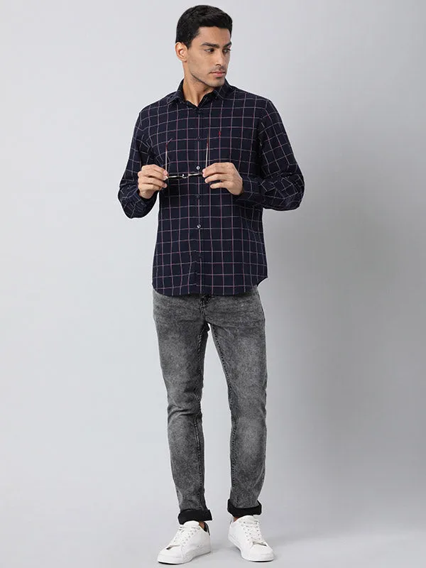 Men Checked Full Sleeve Cotton Shirt