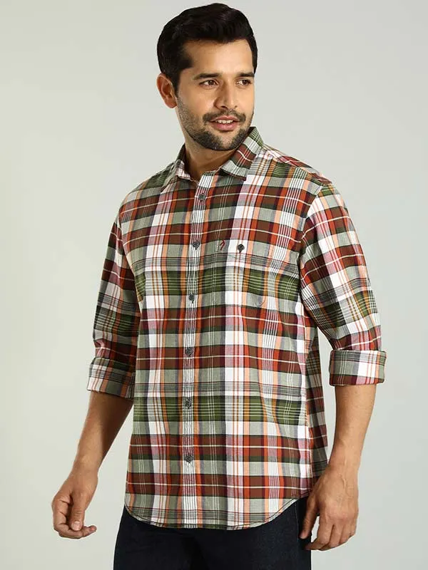 Men Checked Full Sleeve Cotton Shirt