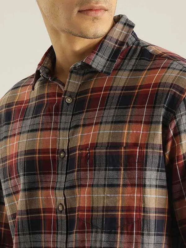 Men Checked Full Sleeve Cotton Shirt