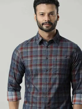 Men Checked Full Sleeve Cotton Shirt