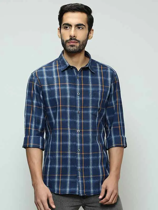 Men Checked Full Sleeve Cotton Shirt