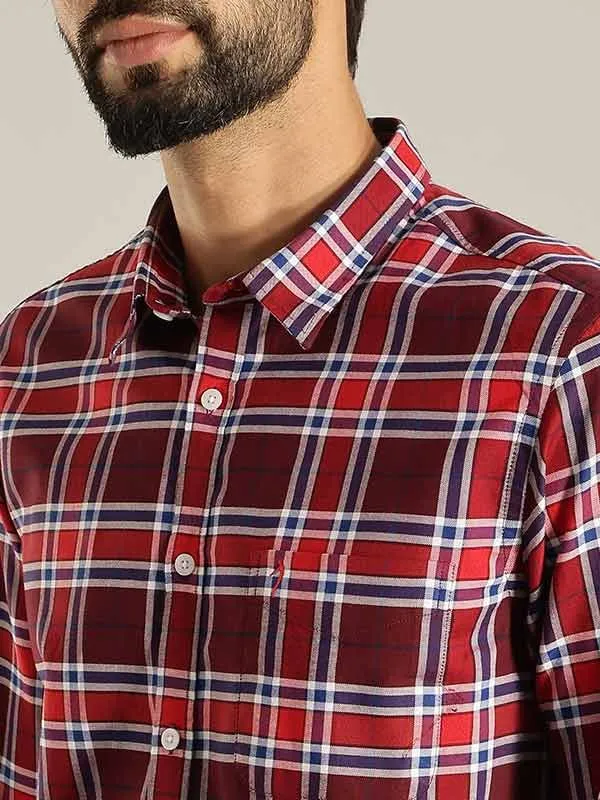 Men Checked Full Sleeve Cotton Shirt