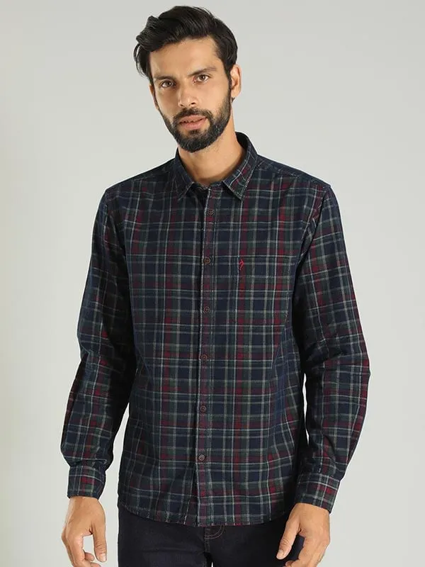 Men Checked Full Sleeve Cotton Shirt