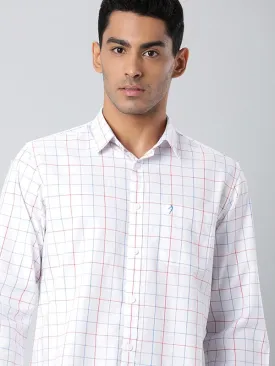 Men Checked Full Sleeve Cotton Stretch Shirt