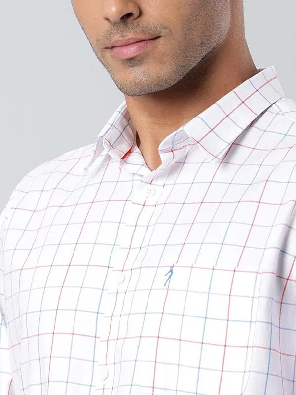 Men Checked Full Sleeve Cotton Stretch Shirt