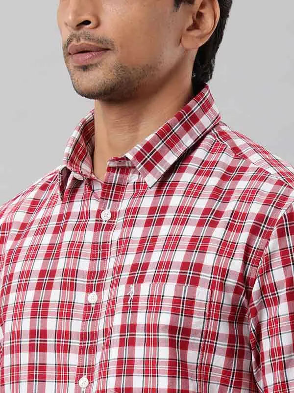 Men Fairtrade Checked Full Sleeve Cotton Stretch Shirt