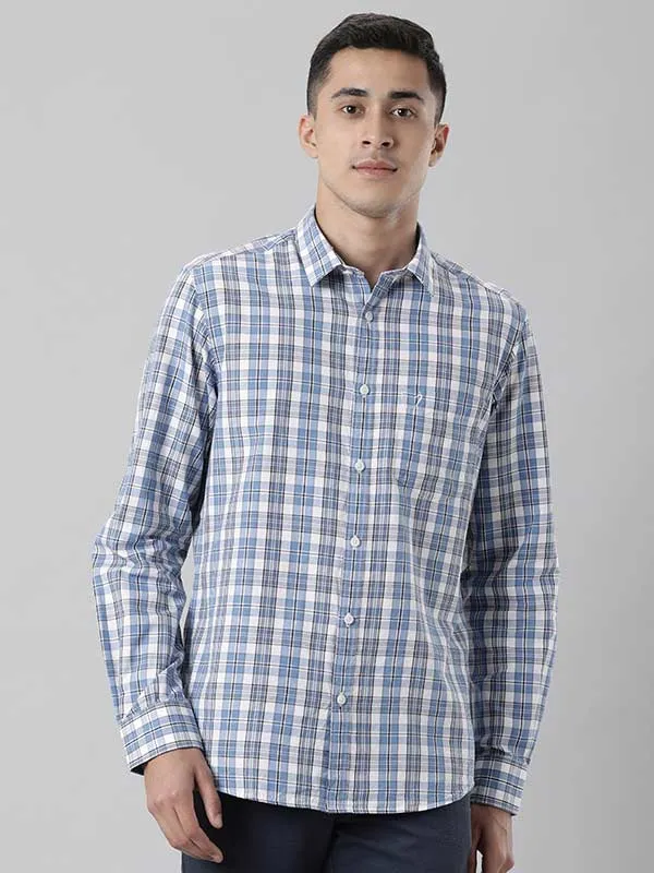 Men Fairtrade Checked Full Sleeve Cotton Stretch Shirt