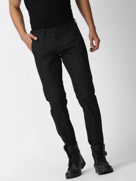 MEN'S BLACK PRINT JASON FIT TROUSER