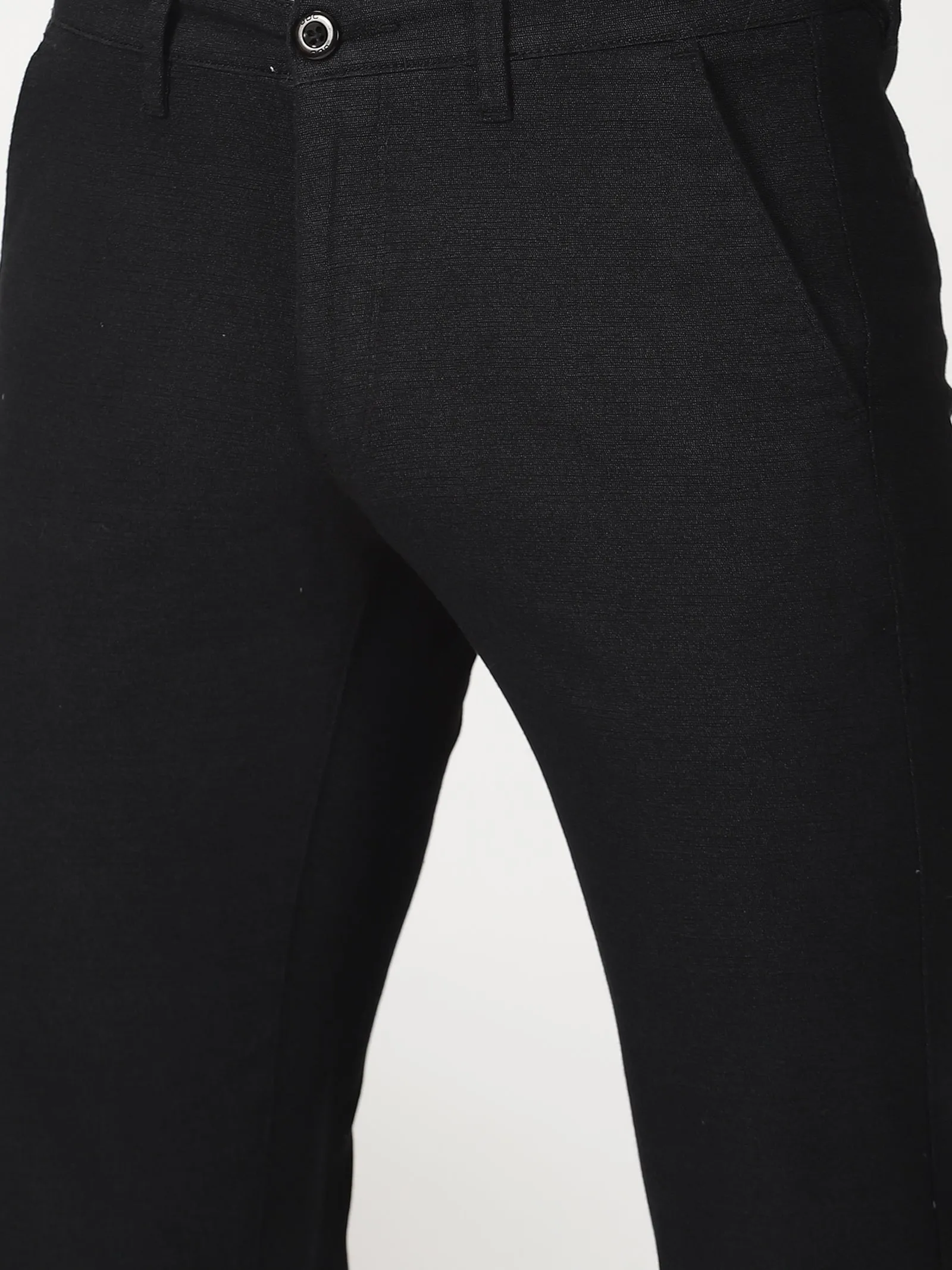 MEN'S BLACK PRINT JASON FIT TROUSER