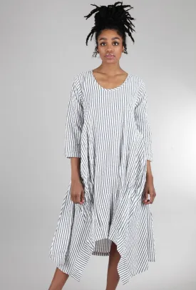 Murphy Stripe Lexi Dress, Gray