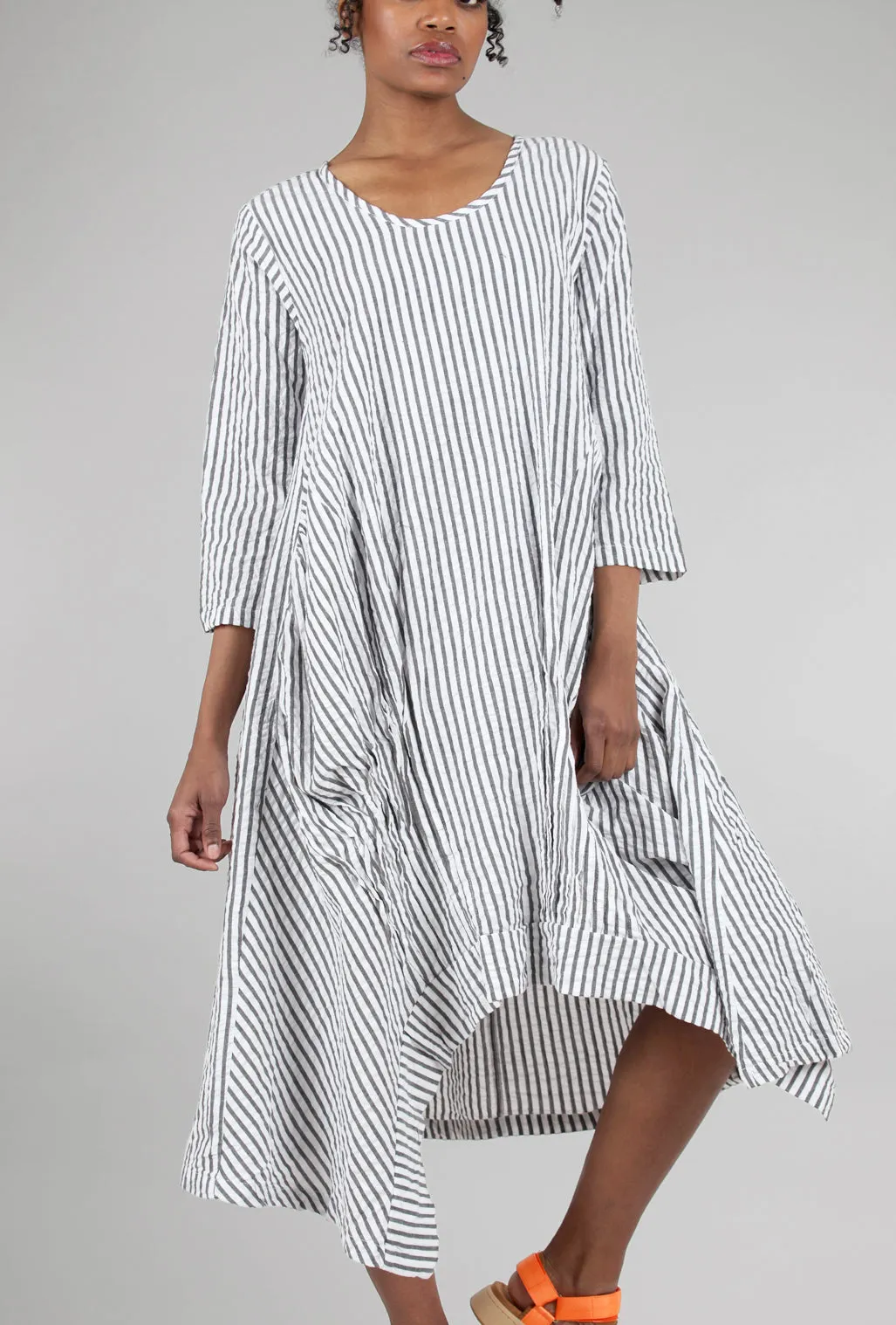 Murphy Stripe Lexi Dress, Gray