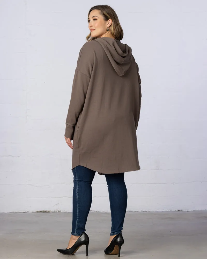 Open Front Longline Hooded Cardigan - Final Sale!