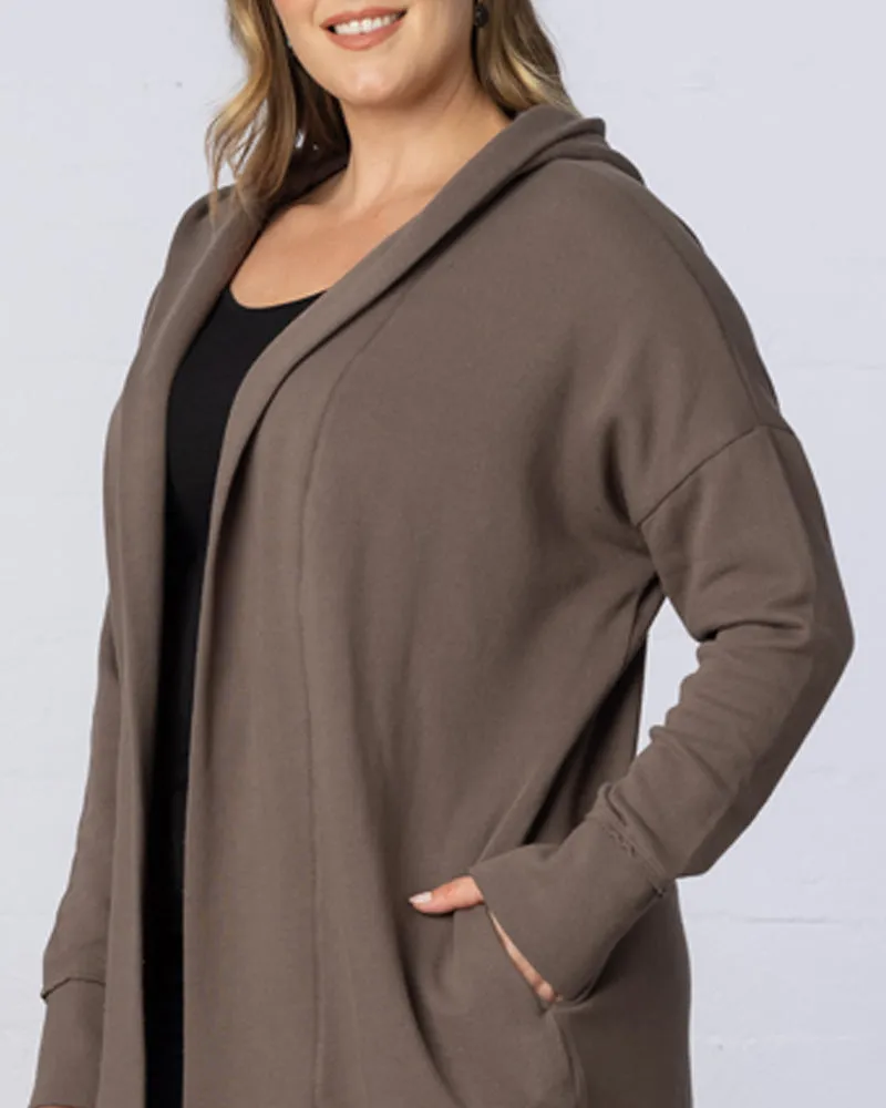 Open Front Longline Hooded Cardigan - Final Sale!