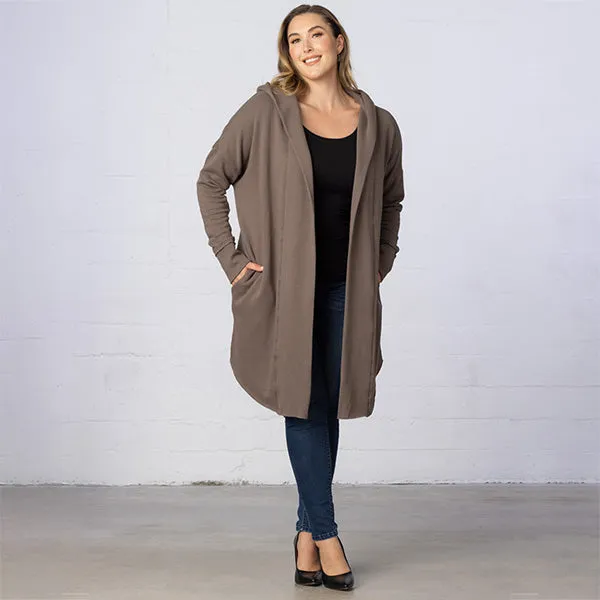 Open Front Longline Hooded Cardigan - Final Sale!