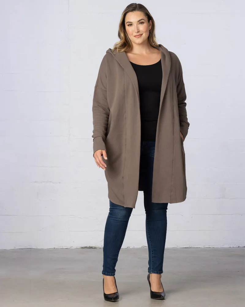 Open Front Longline Hooded Cardigan - Final Sale!