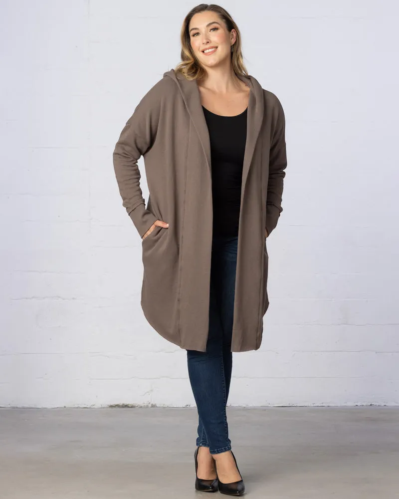 Open Front Longline Hooded Cardigan - Final Sale!