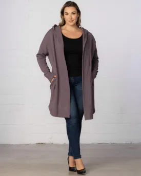 Open Front Longline Hooded Cardigan - Final Sale!