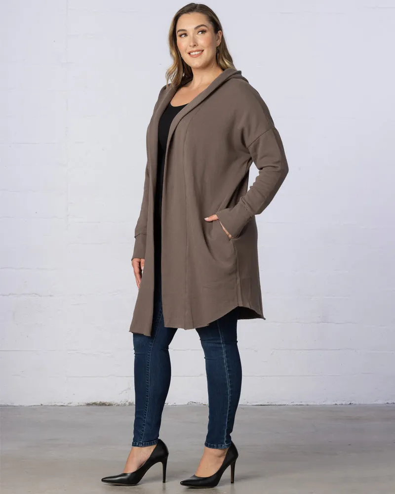 Open Front Longline Hooded Cardigan - Final Sale!