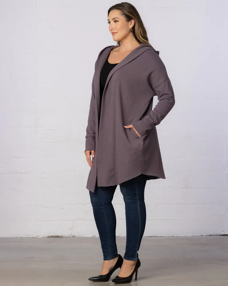 Open Front Longline Hooded Cardigan - Final Sale!