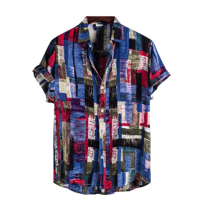 Pattern Hawaiian Aloha Shirt Men