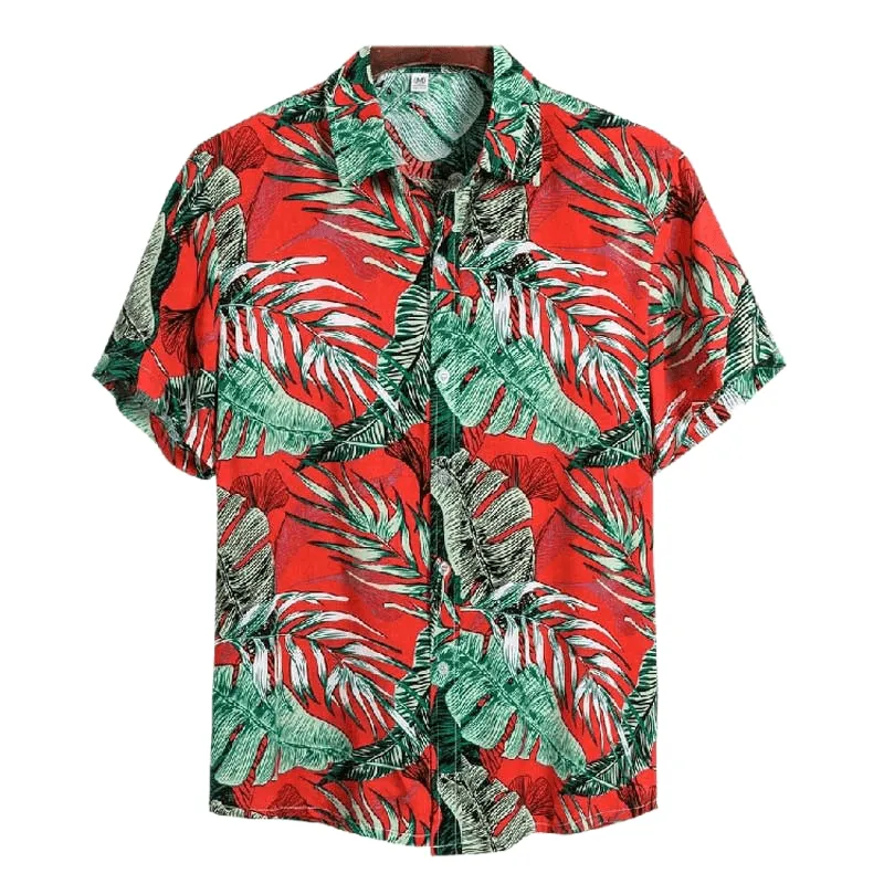 Pattern Hawaiian Aloha Shirt Men