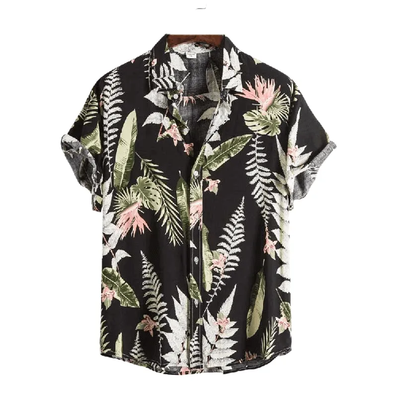 Pattern Hawaiian Aloha Shirt Men