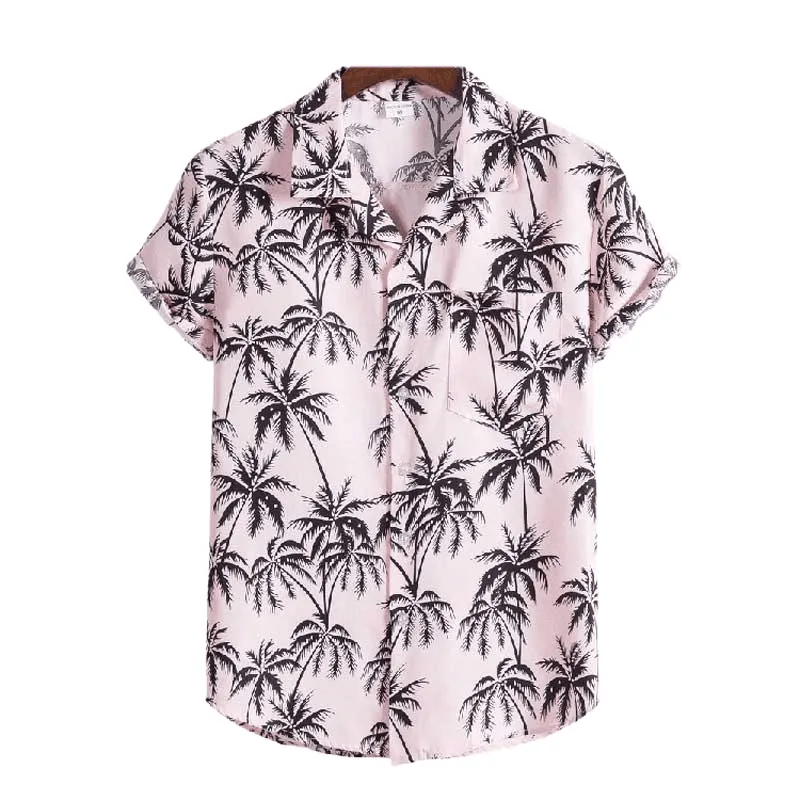 Pattern Hawaiian Aloha Shirt Men