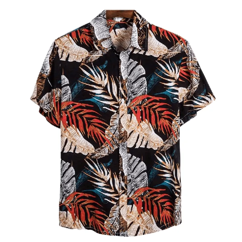 Pattern Hawaiian Aloha Shirt Men