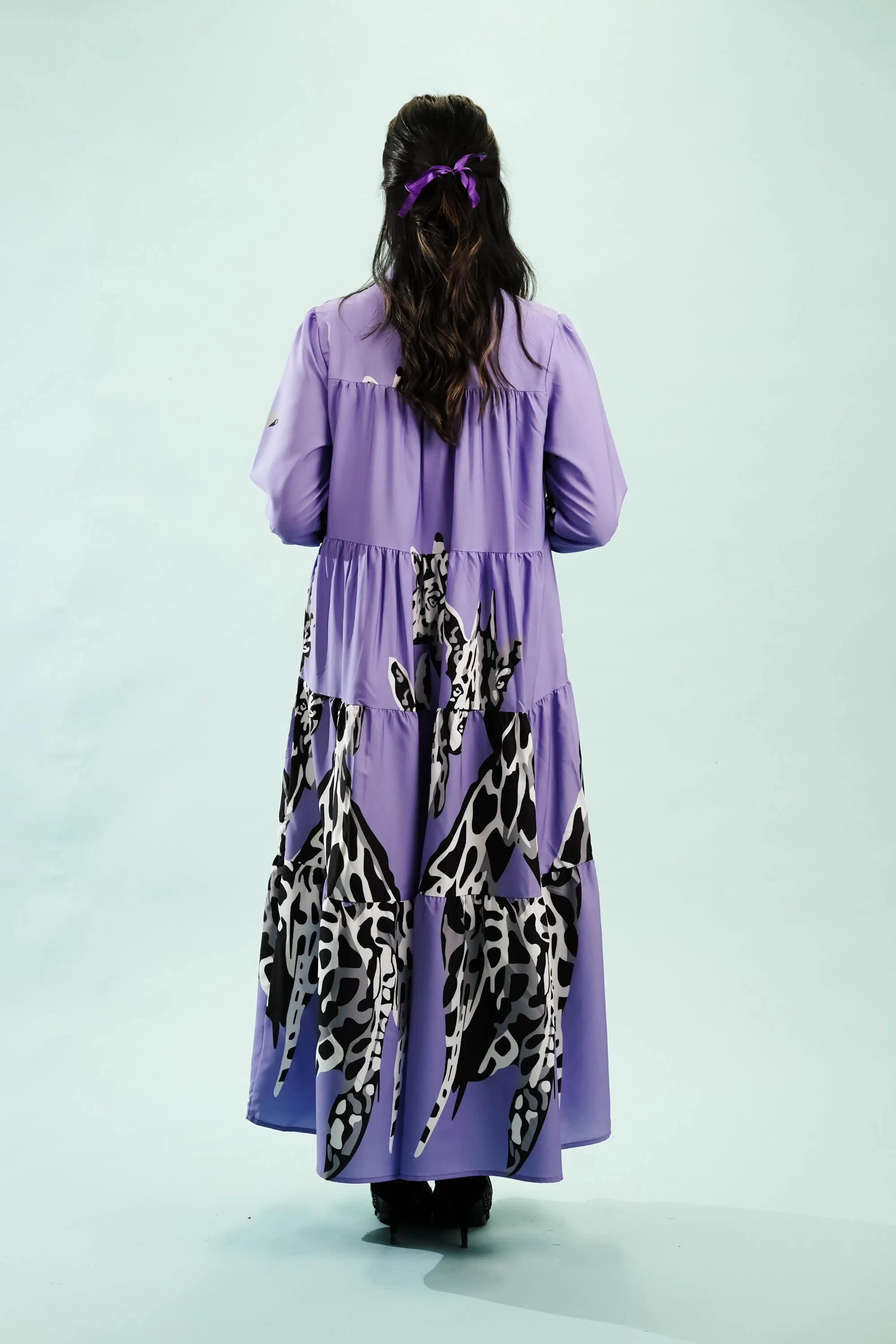 Purple Safari Tier Dress