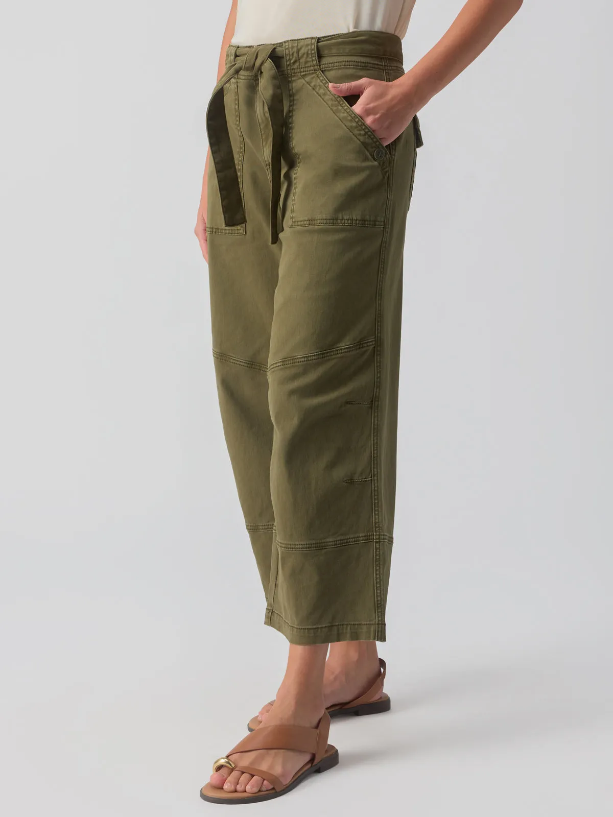 Reissue 90's Sash Semi-High Rise Pant Burnt Olive