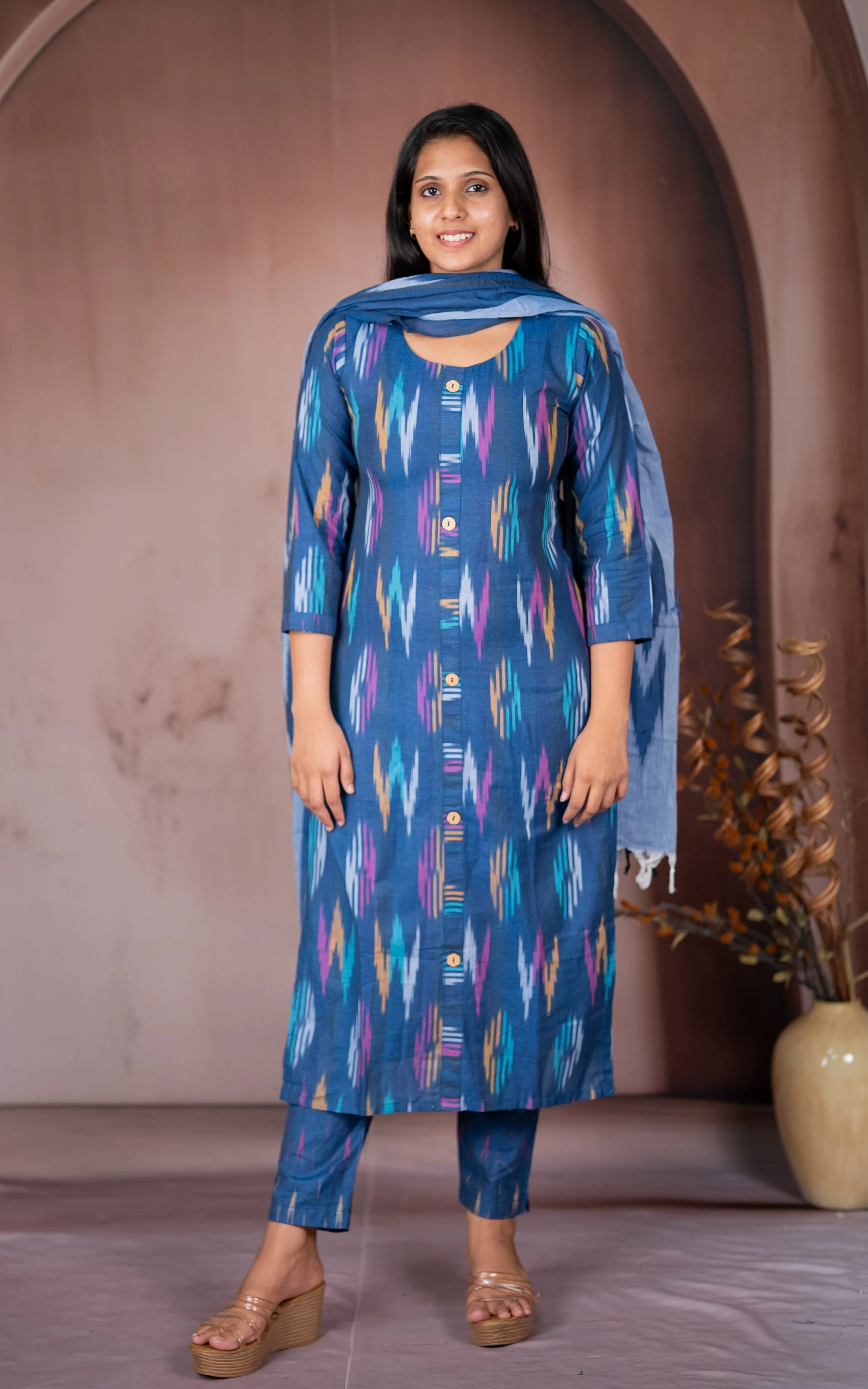 Sathya Blue (Kurti Pant Dupatta)